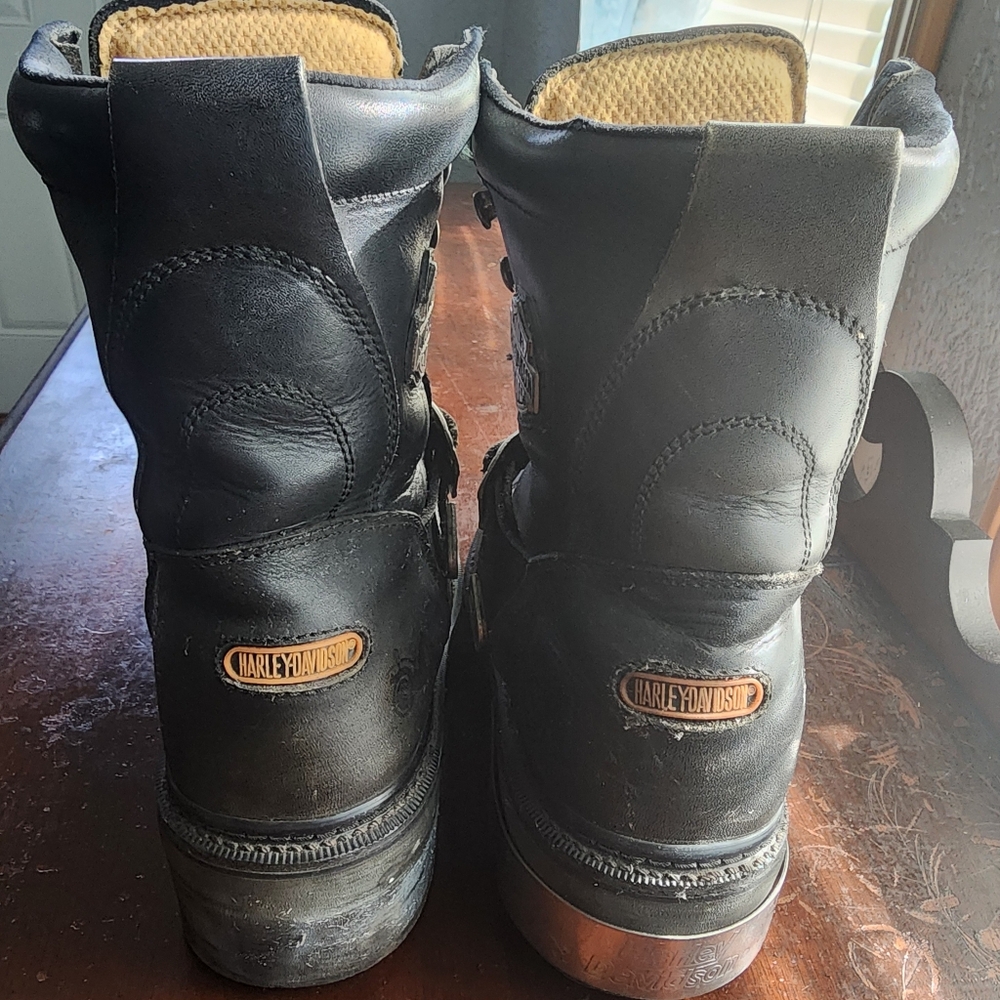 Harley Davidson Men's Size 10 Motorcycle Riding Boots - Picture 4 of 13